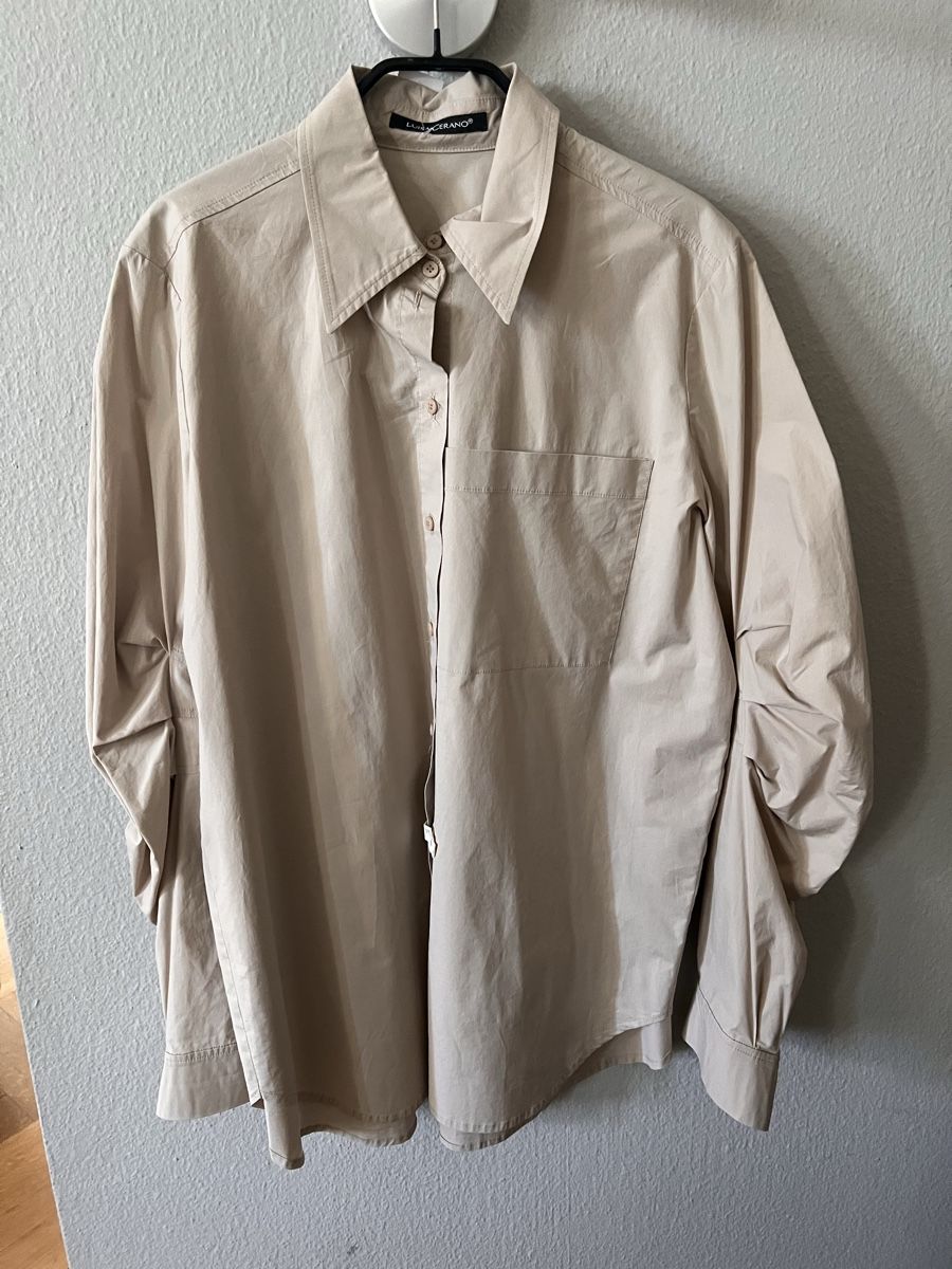 Luisa Cerano Blusen: Bluse Luisa Cerano, Gr. 36, oversize, beige – Gebraucht aus Solothurn von Brini06
