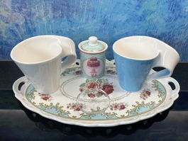 Villeroy Boch New Wave Tassen Shabbydeko Teller Tischdeko