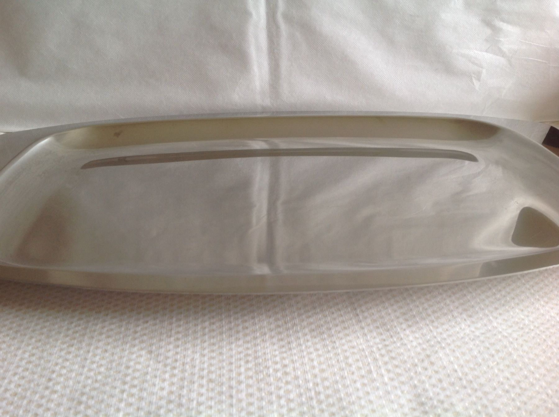 Piatti di portata: Spring - grand plat en inox – Usato da Sion venduto da accroshoes 2