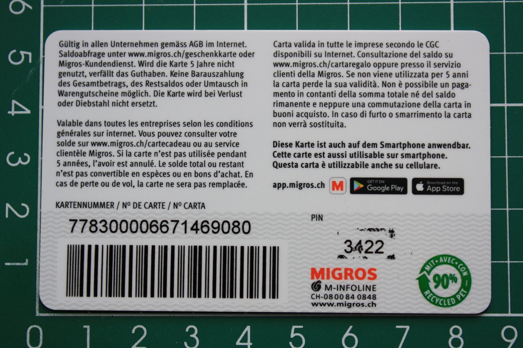 Cartoline: geschenkkarte – Usato da Laupen BE venduto da Gufi57 1