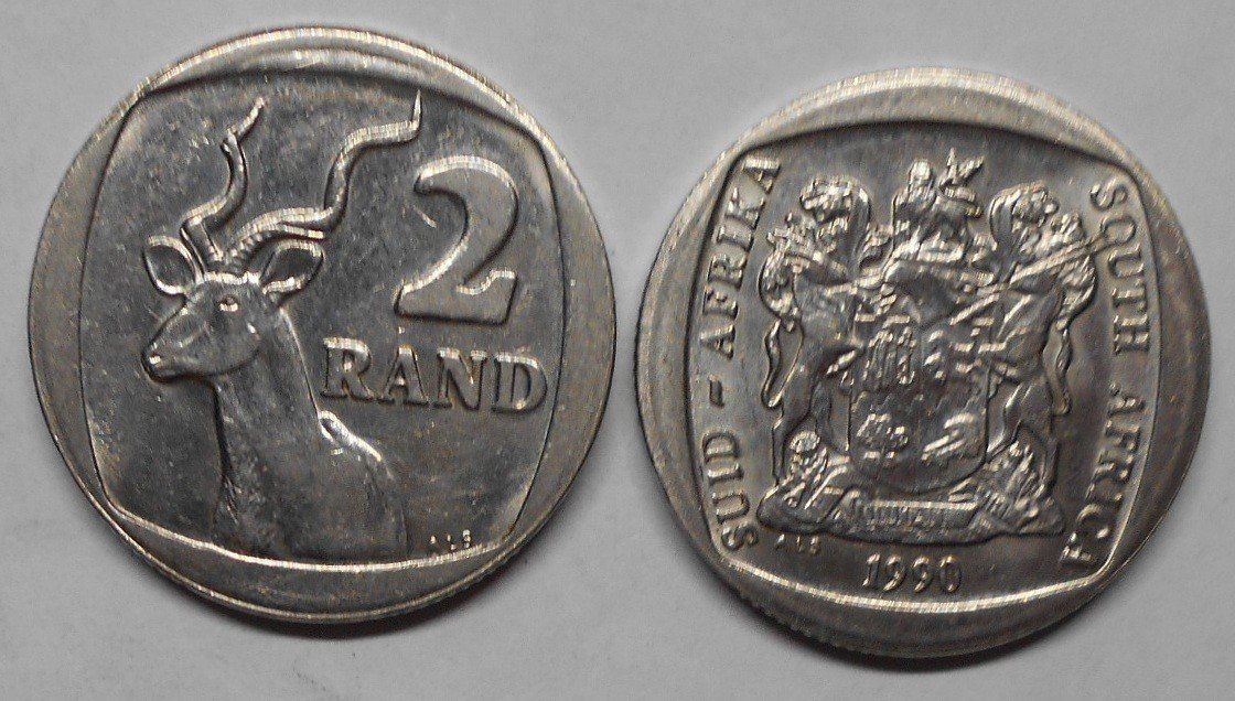 Alle Münzen: 2 Rand South Afrika 1990 – Gebraucht aus Kriens von TSCH1