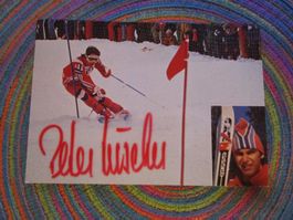 PETER LÜSCHER CH SKIFAHRER AUTOGRAMM ORIGINAL