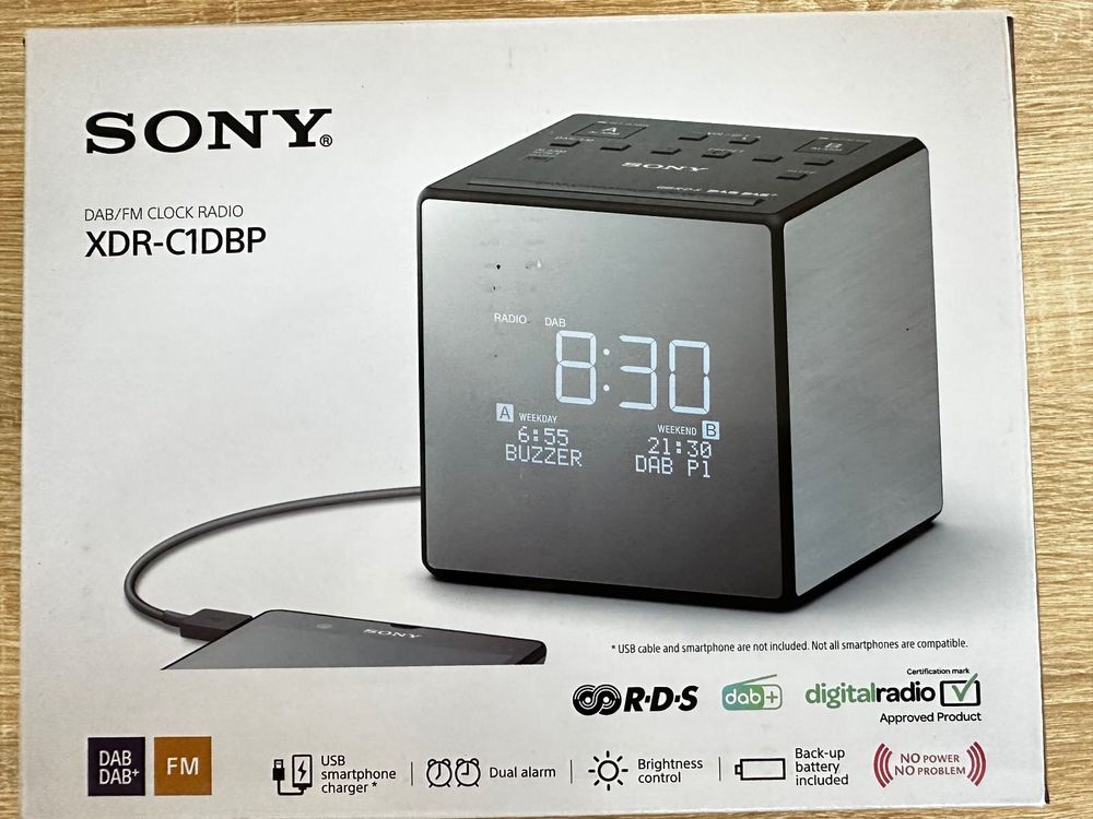 Sony XDRC1DBP DAB+/FM Clock Radio mit 2x Alarm Kaufen auf Ricardo