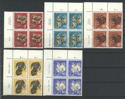 1965, Pro Juventute, Viererblöcke **