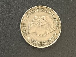 10 Rappen, 1940 Helvetica, Schweizer Münze