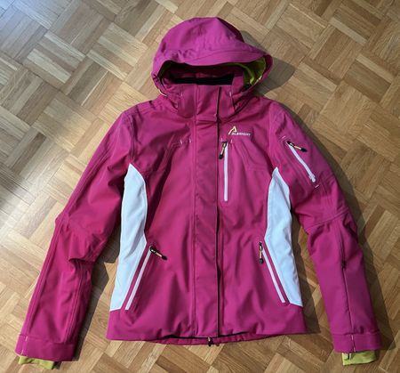 Albright Damen Skijacke, Gr. 36, Pink-Weiss, Top Zustand