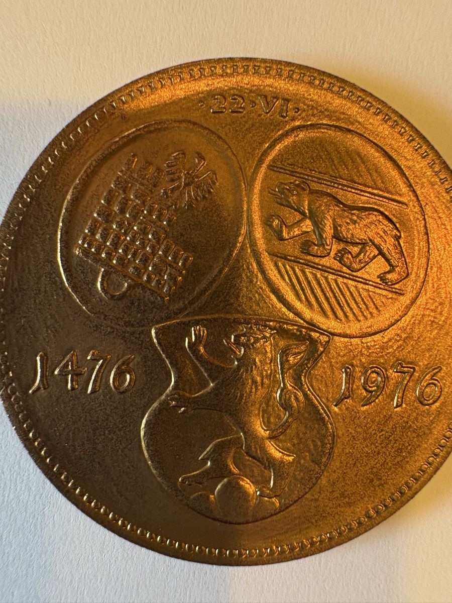 Medaglie: 1476-1976 schlacht von Murten – Usato da Murten venduto da Tzaugg 1