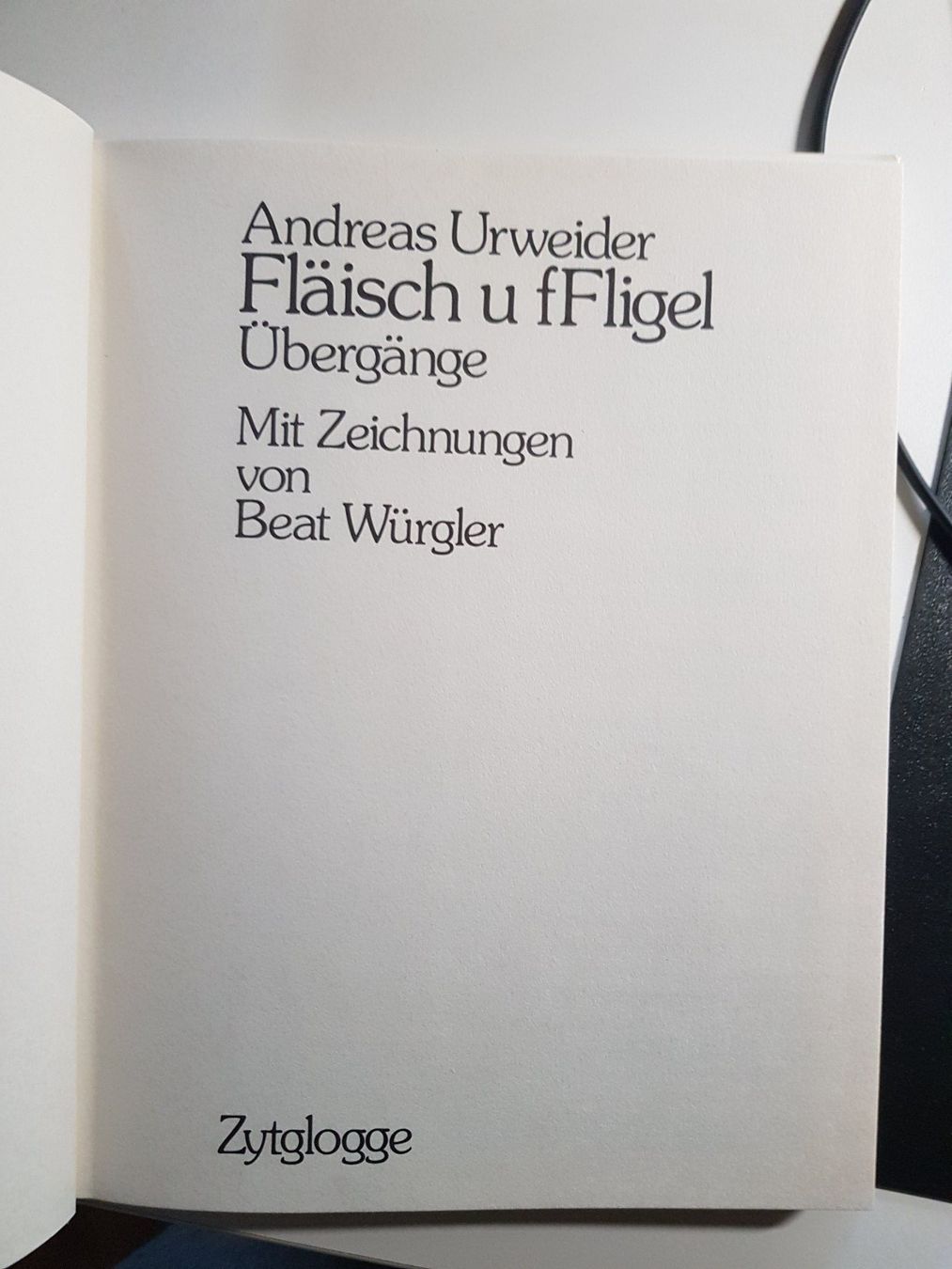 Bücher: Vintage Klassiker Buch: Andreas Urweider - Fläisch u fFligel – Gebraucht aus Walterswil BE von Lonitti 4