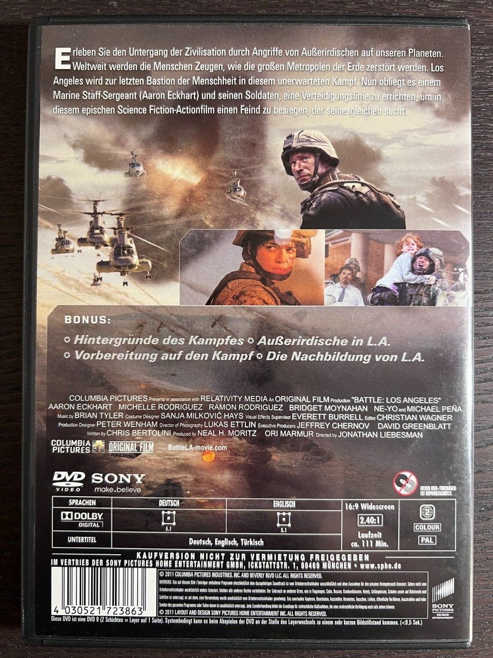 Tutti i DVDs: World Invasion - Battle Los Angeles – Usato da Zürich venduto da FilmFreunde 1