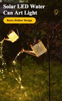 LED Solar Giesskanne mit Lichterkette