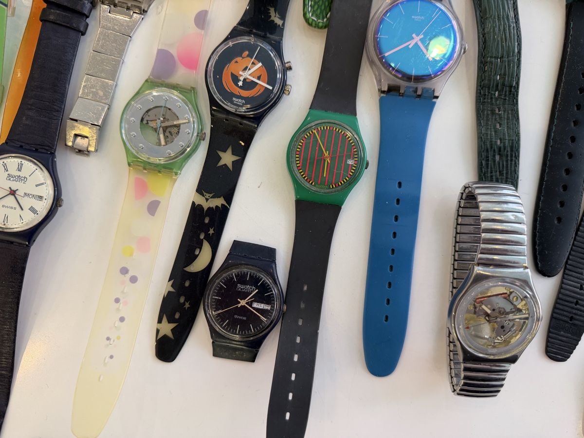 Swatch Uhren: 40 Swatch zum Basteln oder Aufbereiten – Defekt aus Lufingen von Rac0 6
