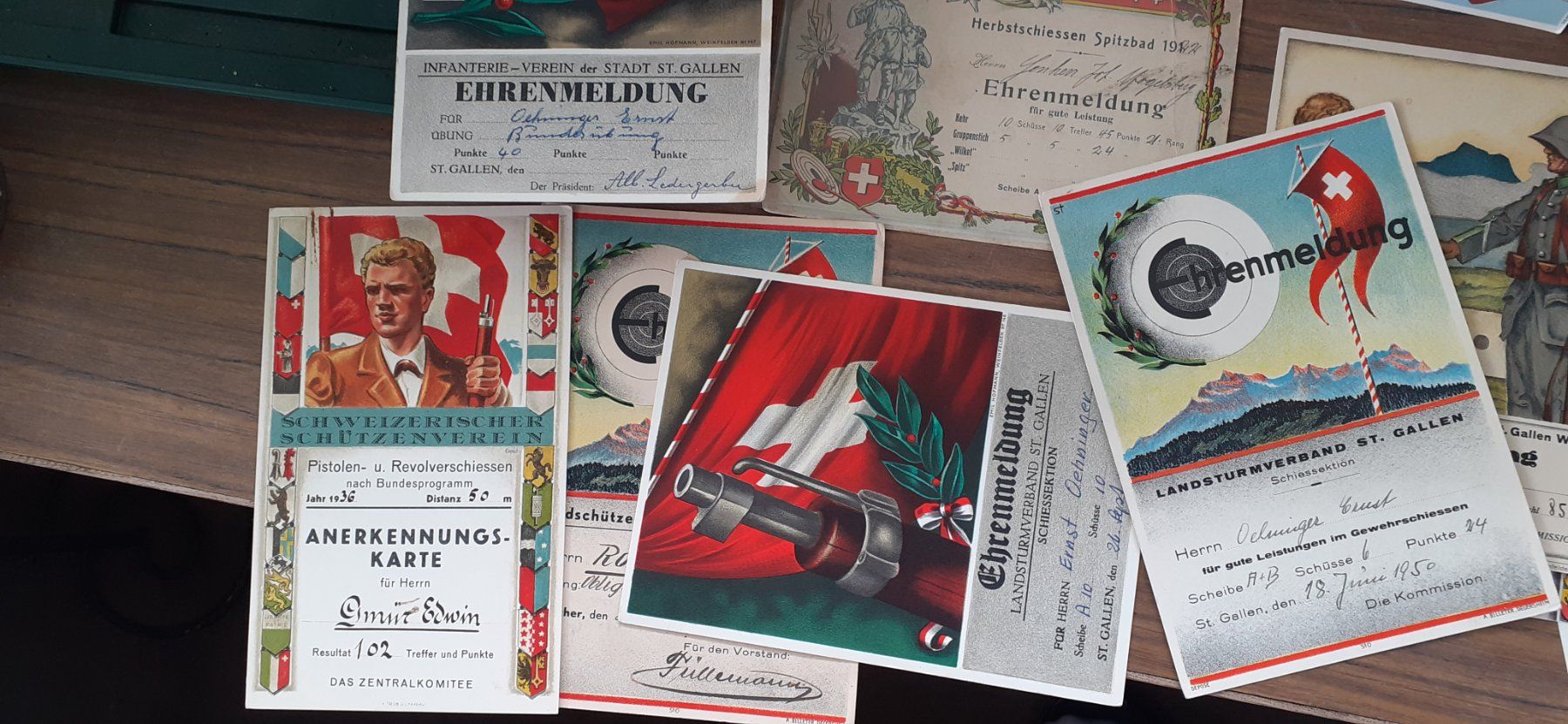 Cartoline postali: Ehrenmeldungen Lot – Usato da Mörschwil venduto da lindaswunderkiste 6