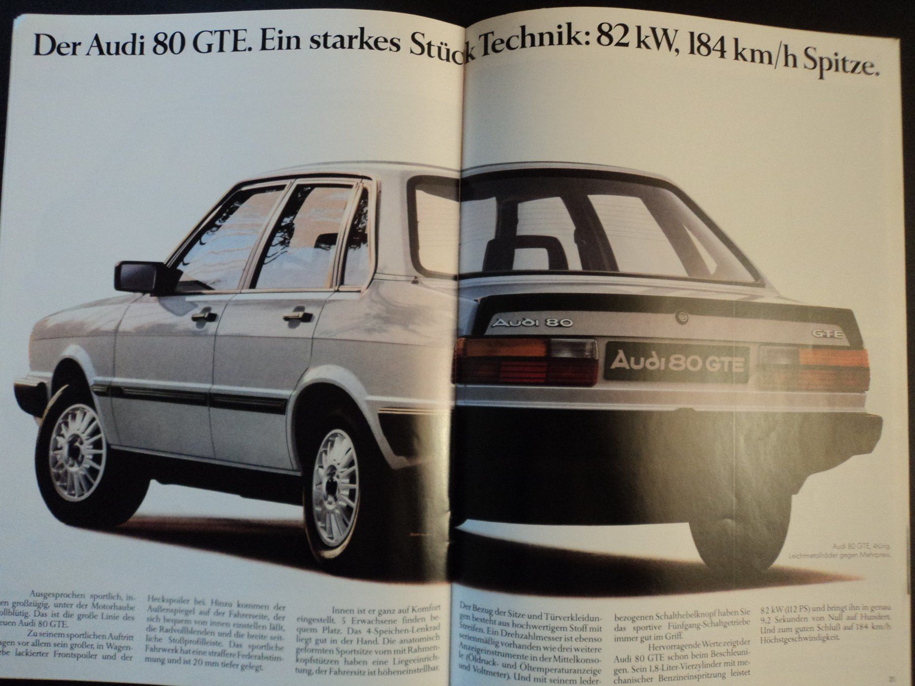 Audi Documenti: Prospekt Audi 80 1983 – Usato da Schwarzenburg venduto da modelCARama