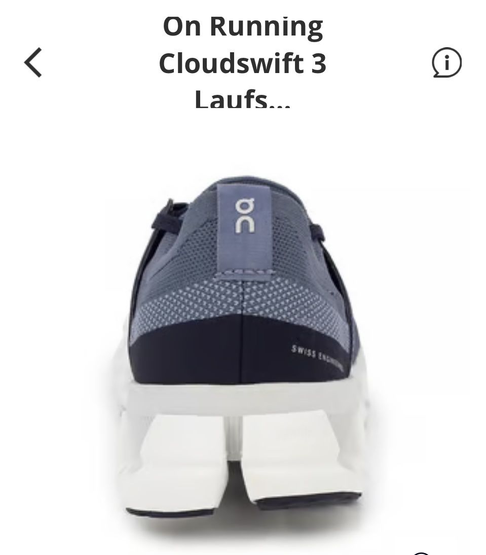 On Scarpe da uomo: On Cloudswift 3 Laufschuhe Grösse 39 – Nuovo e nell'imballaggio originale da Widnau venduto da Orca007 2
