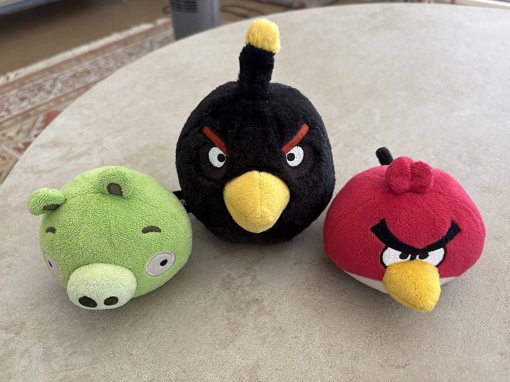 Spielzeuge: 3 Angry Birds en peluche – Gebraucht aus Vessy von ongaros 1