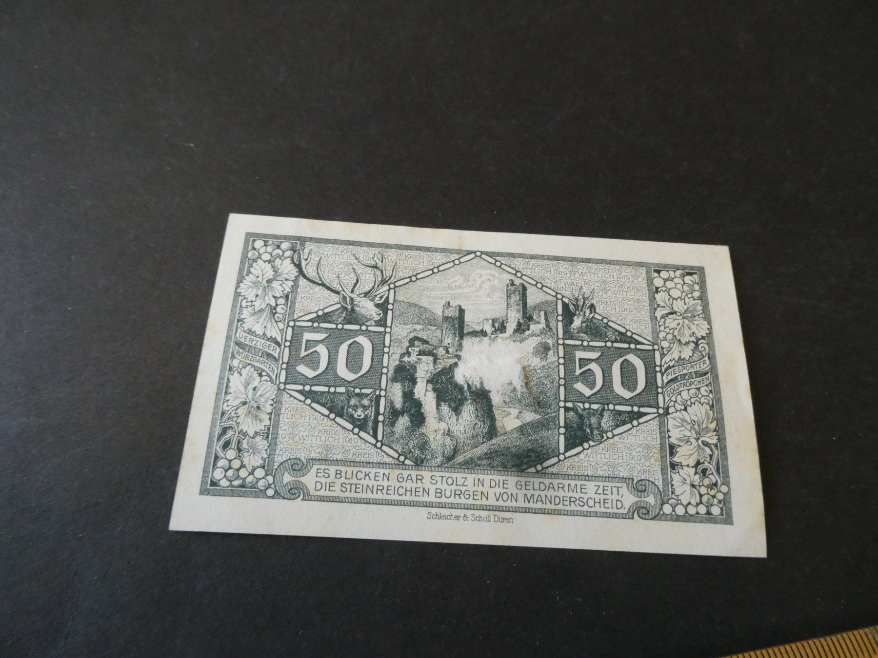 Banknoten: Dt. Reich, Wittlich  - Notgeldschein – Gebraucht aus Hinterforst von Rohusri 1