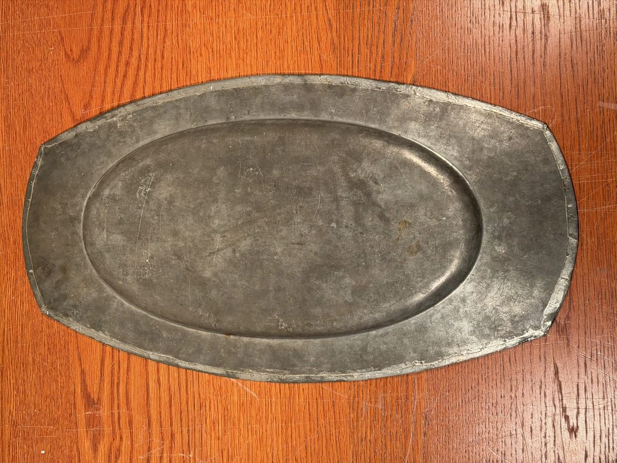 Piatti di portata: Vintage Pewter Tray, Fish Serving 1900s – Usato da Lausanne venduto da artnouveau04 5