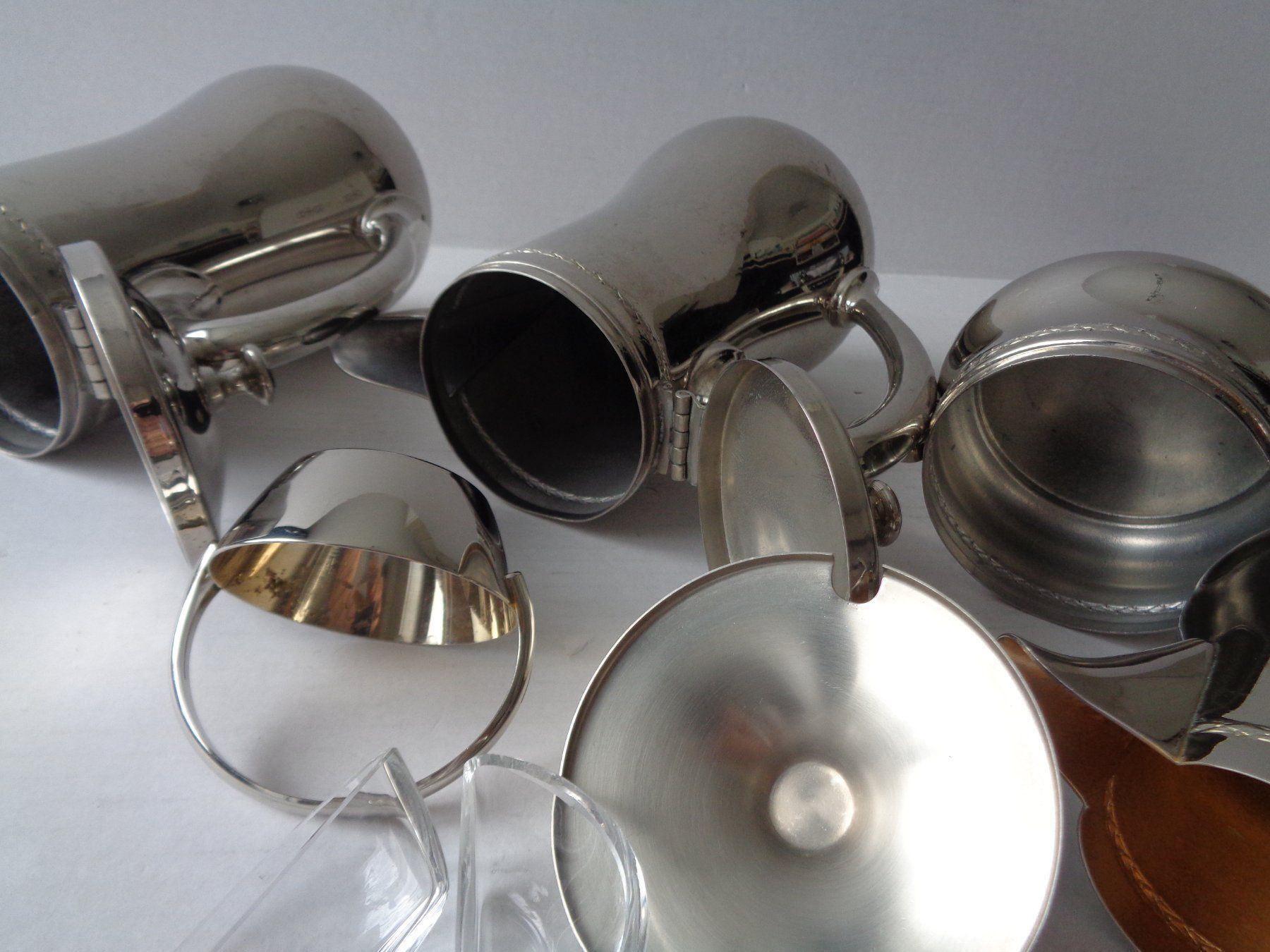 Geschirrsets: Tee-Set Chrom 6-teilig - Jugendstil – Gebraucht aus Chur von omonia 4