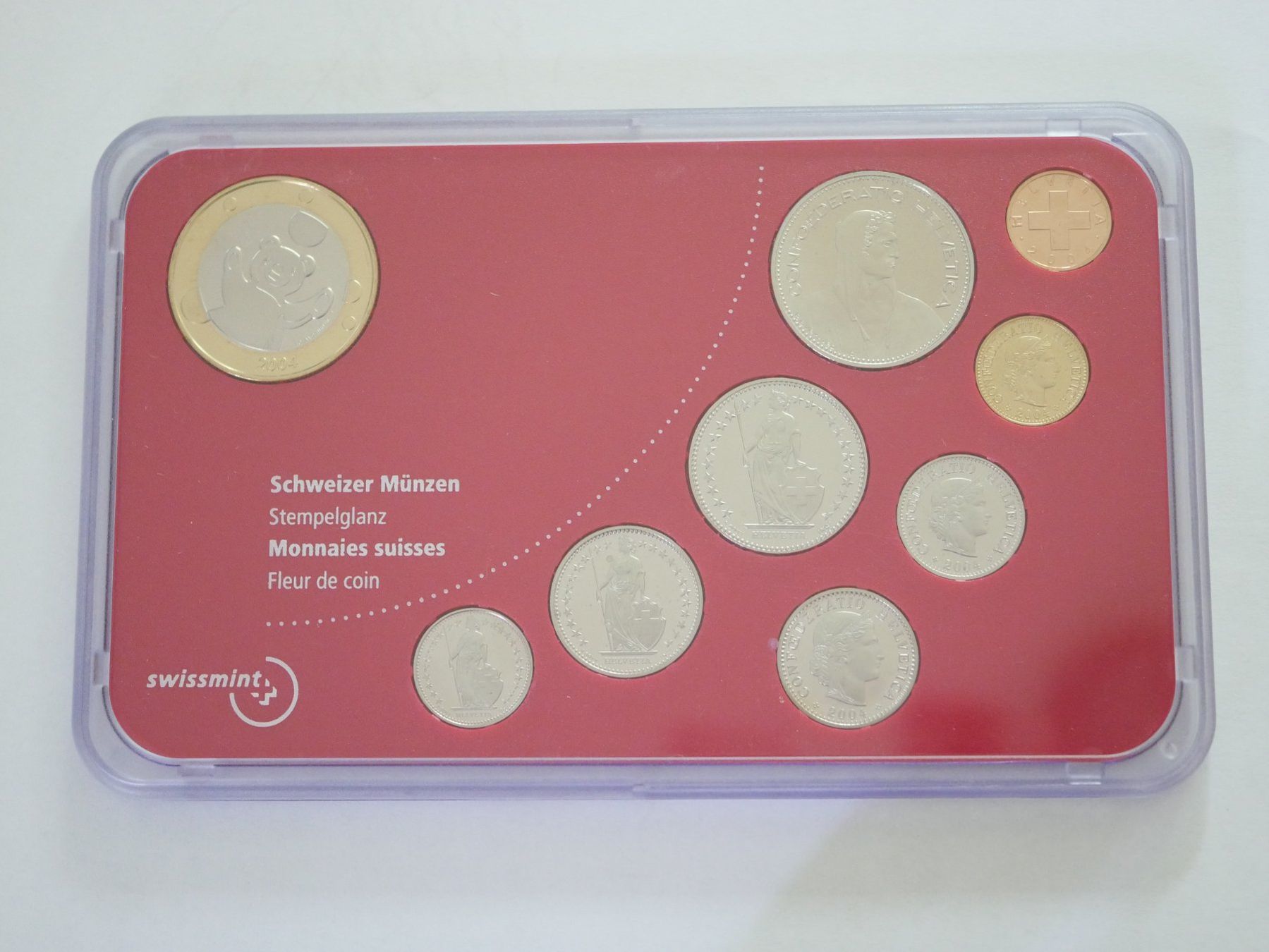 Tutti le monete: Schweizer Baby Münzsatz 2004 stgl ***TOP*** – Nuovo e nell'imballaggio originale da Kreuzlingen venduto da Samson01 1