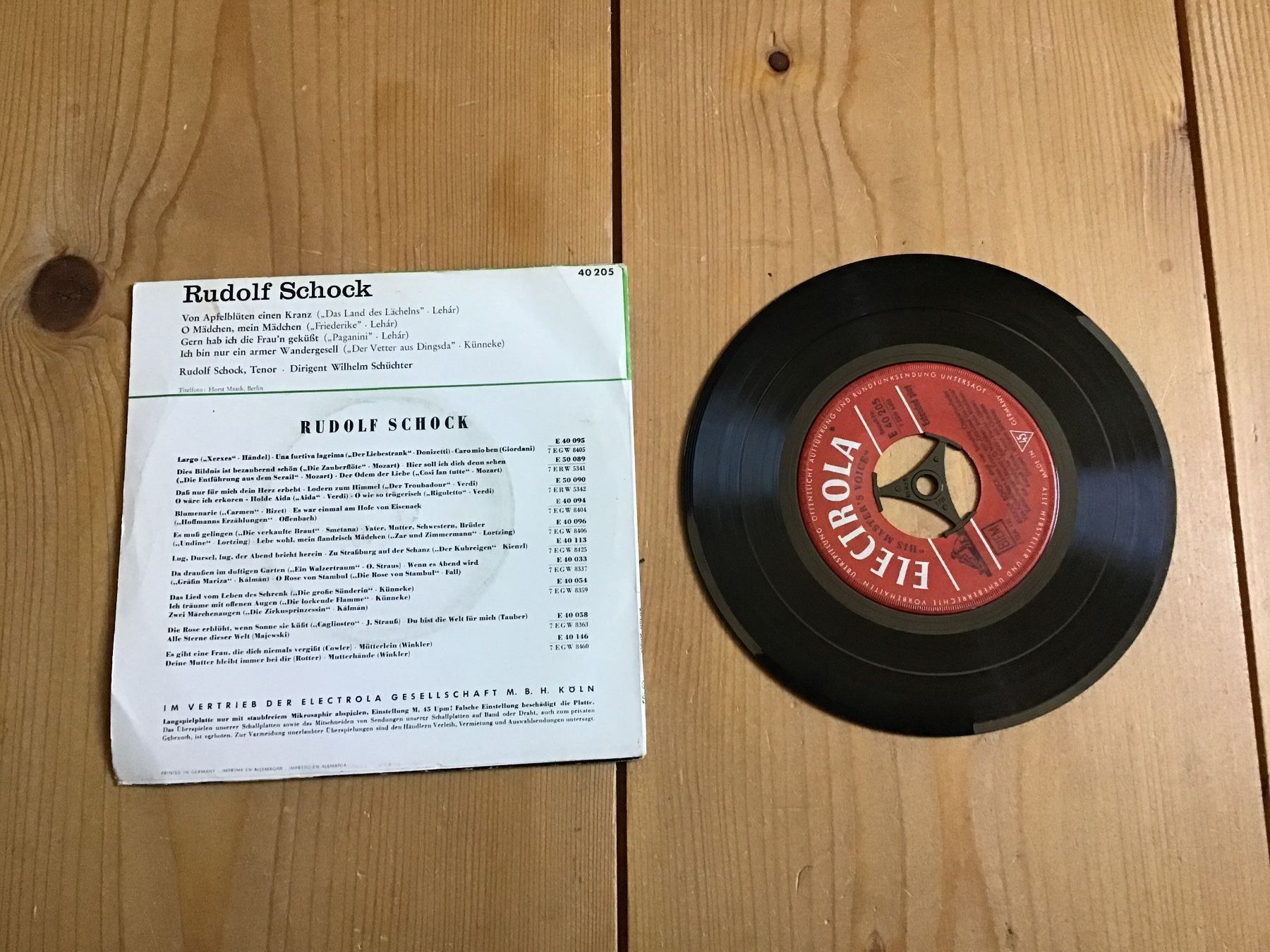 Dischi in vinile: single, R. Schock, singt operettenlieder – Usato da liestal venduto da makai05 2