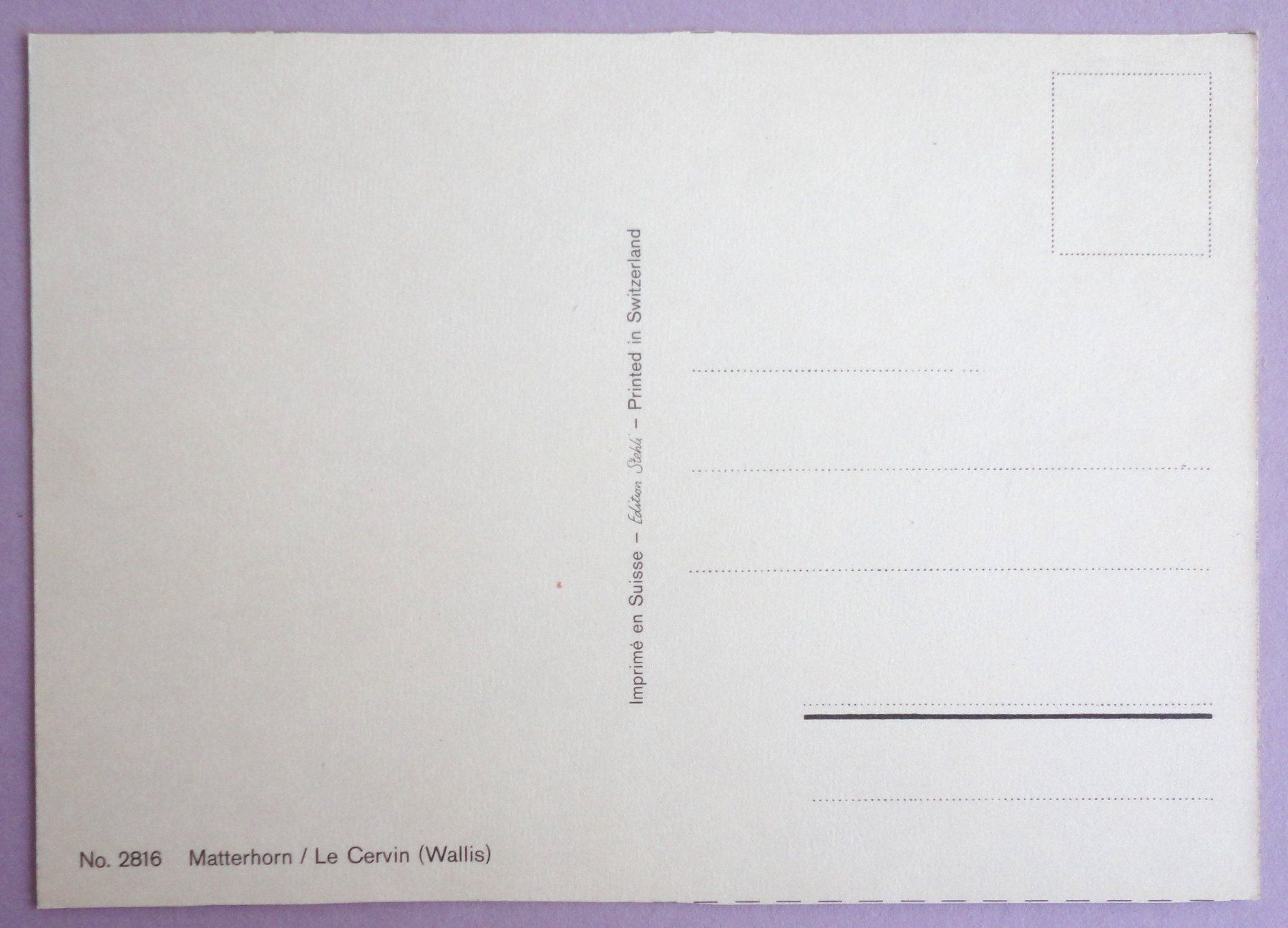 Cartoline postali: Matterhorn / Le Cervin – Usato da Fétigny venduto da Billy2miny 1