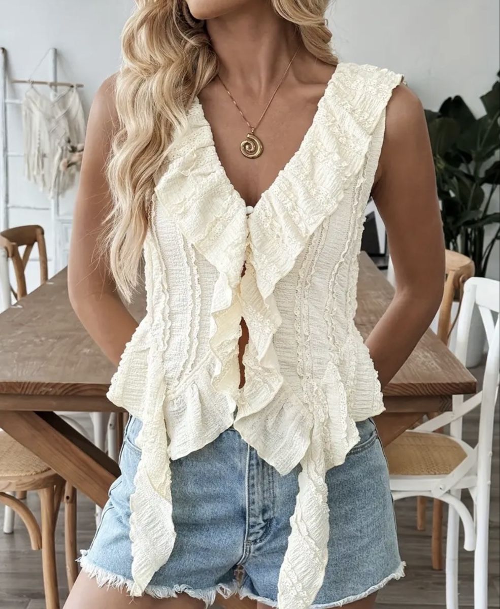 Top: Boho Ruffle Top - S – Usato da Zürich venduto da Flao_78376 5
