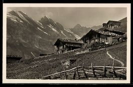 Mürren, Ortsansicht gegen Gspaltenhorn