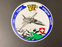 Aufkleber: J85 Tiger F-5 Engine Team - Schweizer Luftwaffe