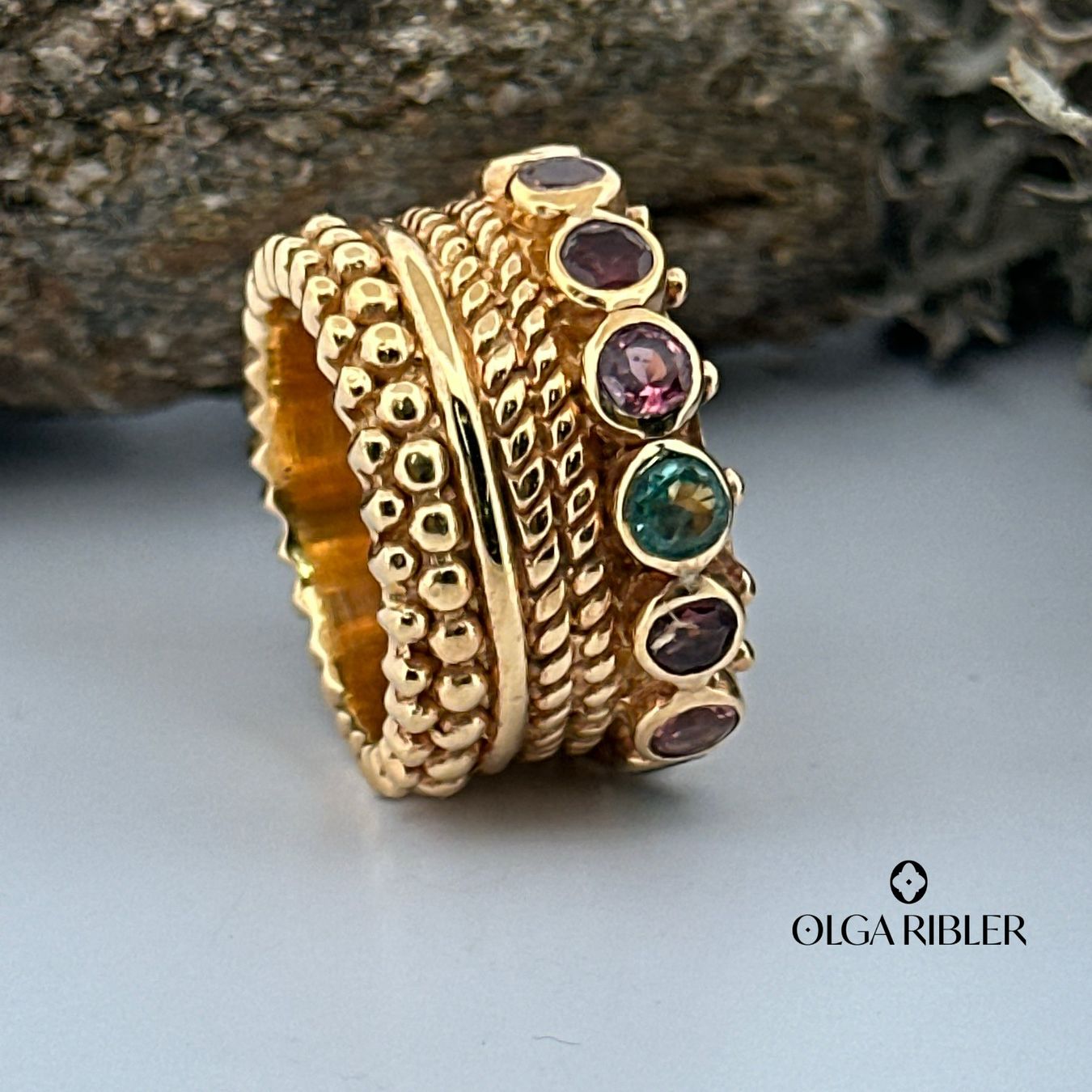 Olga Ribler Anelli: Statement Turmalin Silber Ring 925 Grösse 56 – Nuovo (secondo la descrizione) da Luzern venduto da Schmuckoutlet 4