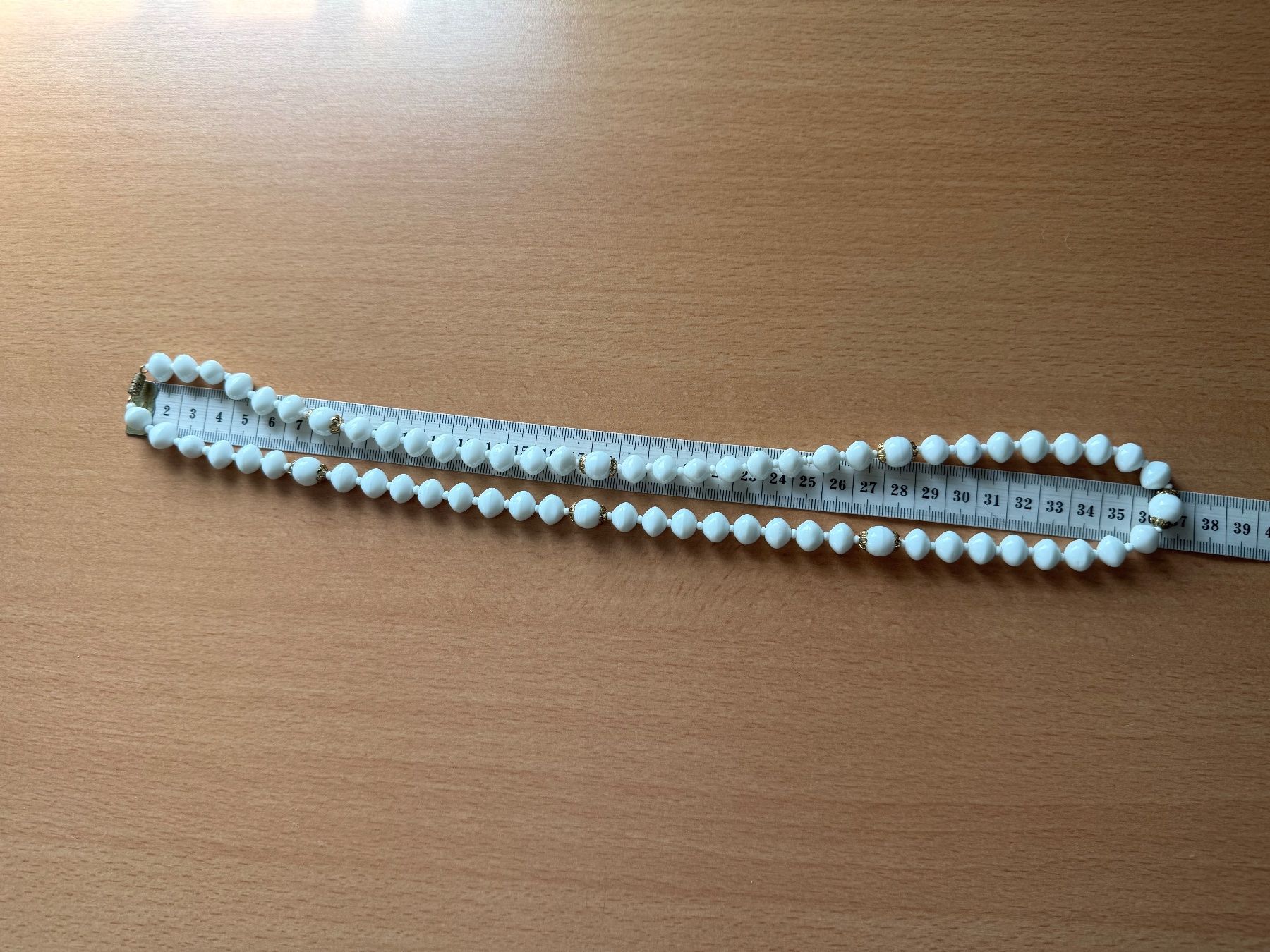 Catenine: Weiße Vintage Halskette – Usato da Lamone venduto da LaCantinaMagica 6
