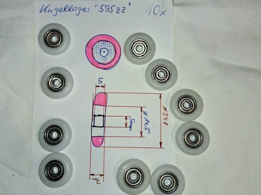 Altro per stoccaggio & trasporto: Führungsrolle mit Kugellager – Nuovo (secondo la descrizione) da Sargans venduto da Bomp