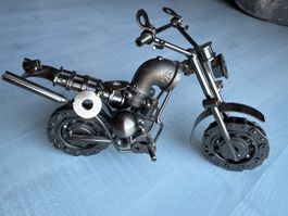 Maquette moto en métal fait main longueur 20cm hauteur 13cm