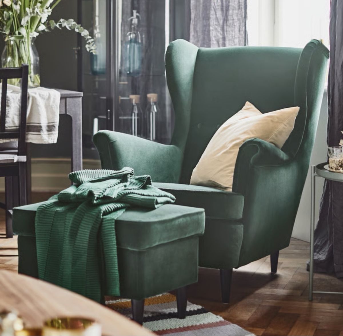 Ikea Poltrone: Ohrensessel mit Hocker/ Fernsehsessel/ IKEA – Nuovo (secondo la descrizione) da Altenrhein venduto da Docdoc