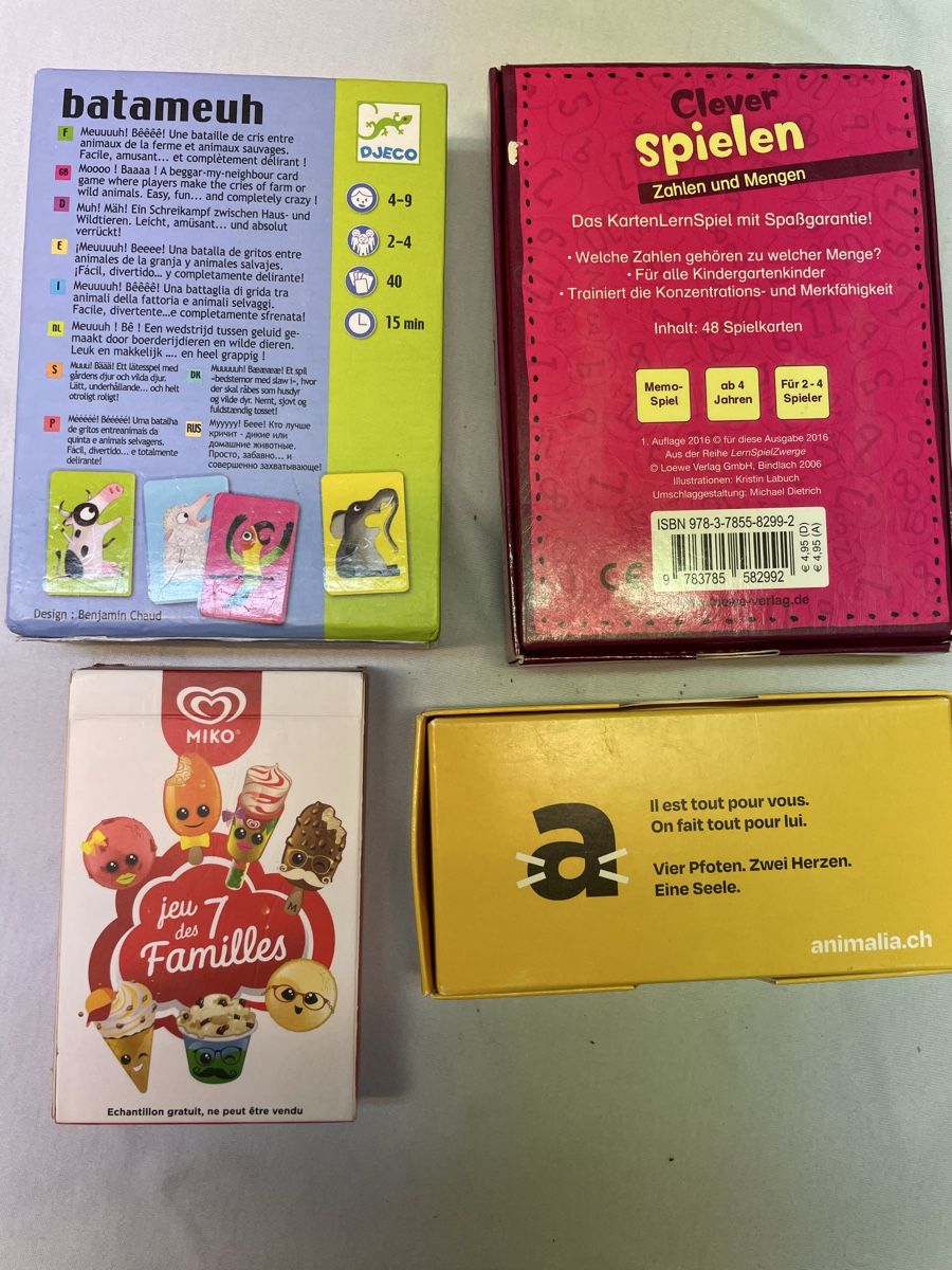 Giochi: Kartenlernspiele und Memory 4 Stück – Usato da Siebnen venduto da Starlauf 1