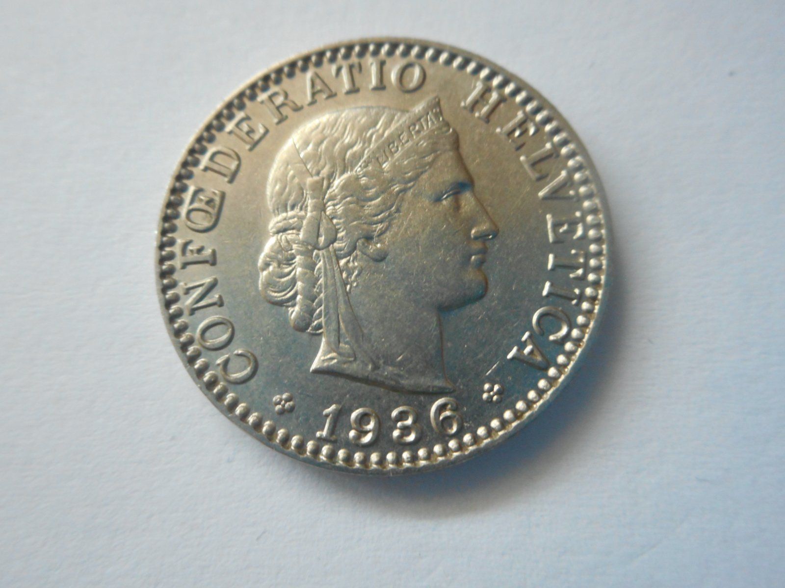 Tutti le monete: 20 Rp. 1936 – Usato da Kriegstetten venduto da pizlad2010