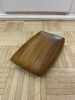 Formschöne Holz Schale Akazie vintage Holzschale Bootform