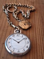 Antike Taschenuhr in 925 Silber, läuft, inkl. Uhrenkette