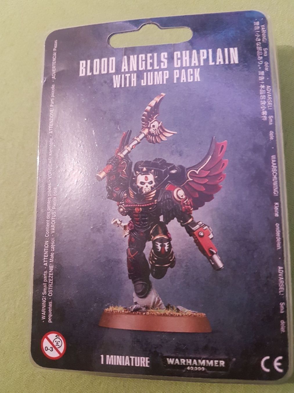 Kit di modellismo & Modellini statici: Blood Angels Chaplain with Jump Pack – Nuovo e nell'imballaggio originale da Tübach venduto da JamesStone
