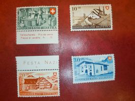 CH Pro Patria B30, B31, B32 und B33 Postfrisch