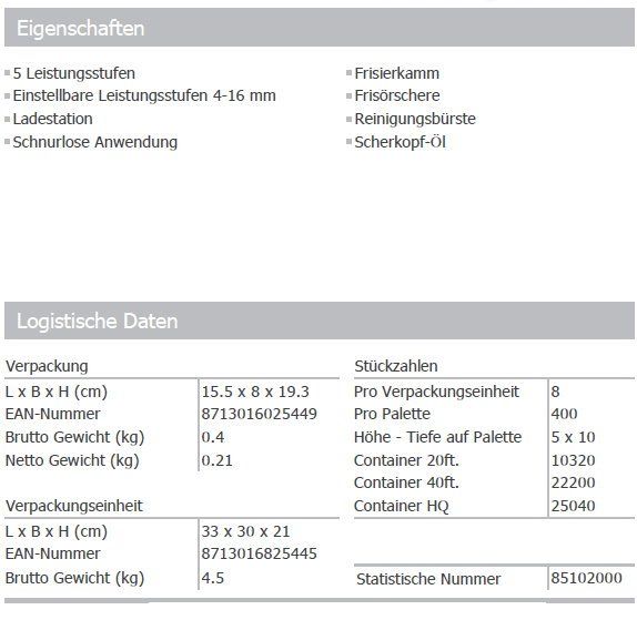 Taglio: Haarschneider - TR-2544 – Nuovo e nell'imballaggio originale da Opfikon venduto da Trodat5430 2