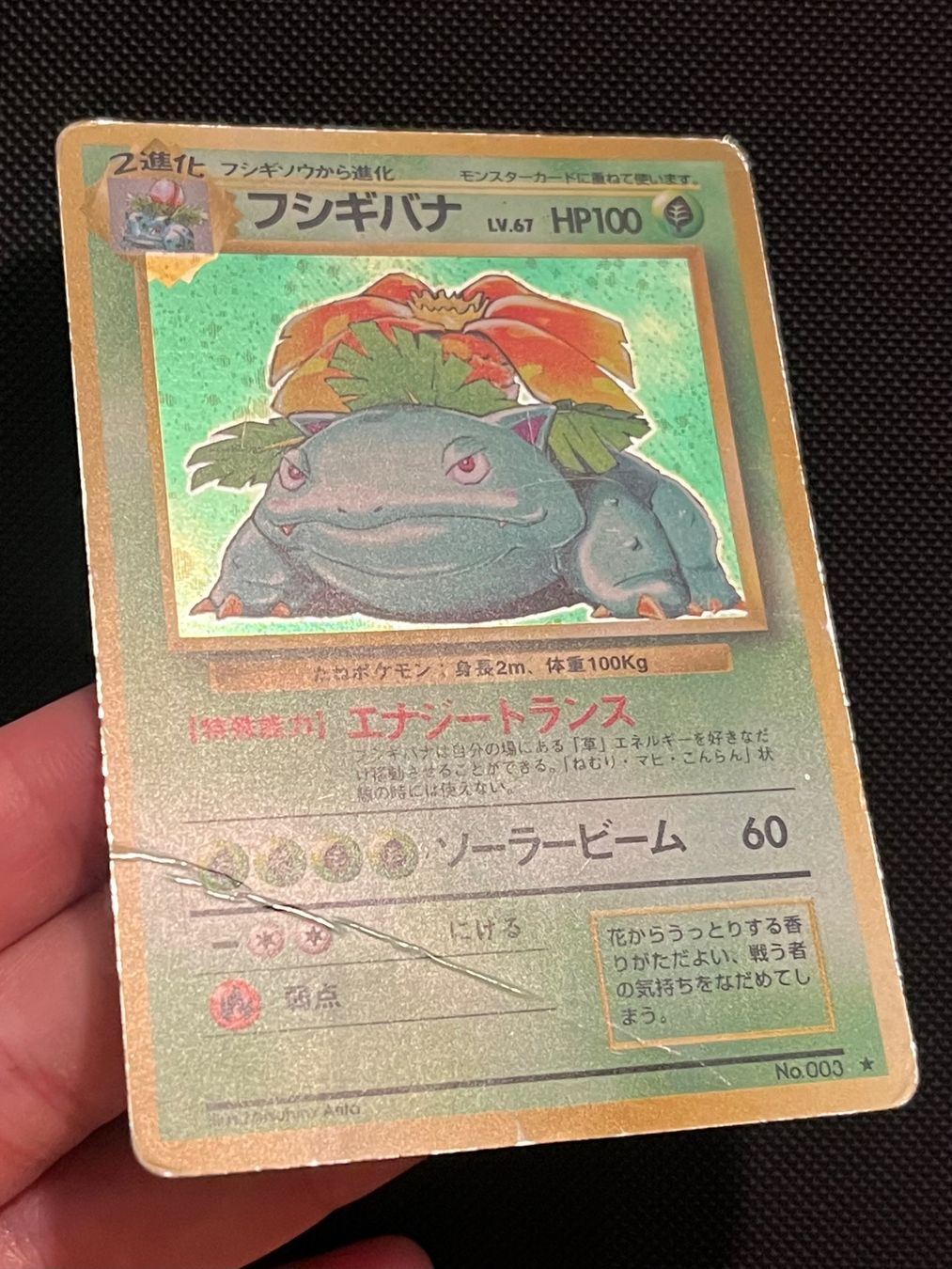 Pokémon Carte collezionabili: Venusaur No. 003 Base Set Japanese Damaged – Usato da Genève venduto da WildPidgey 2