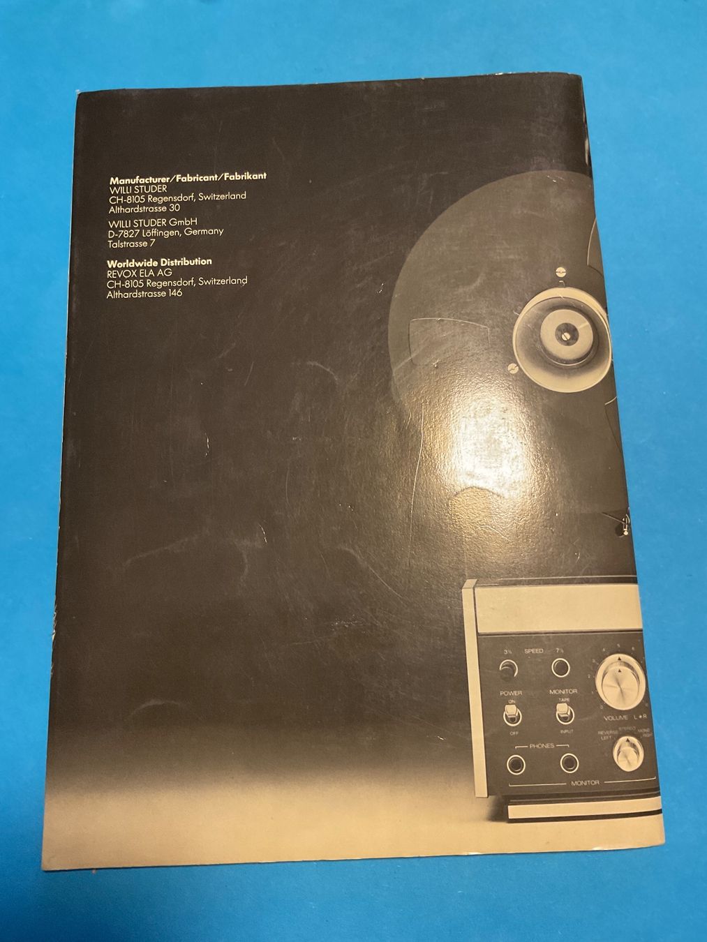 Revox Apparecchi a nastro: ReVox B 77 Operating Instructions Mode D‘ Emploi Handleiding – Usato da Langenthal venduto da RronJora 2