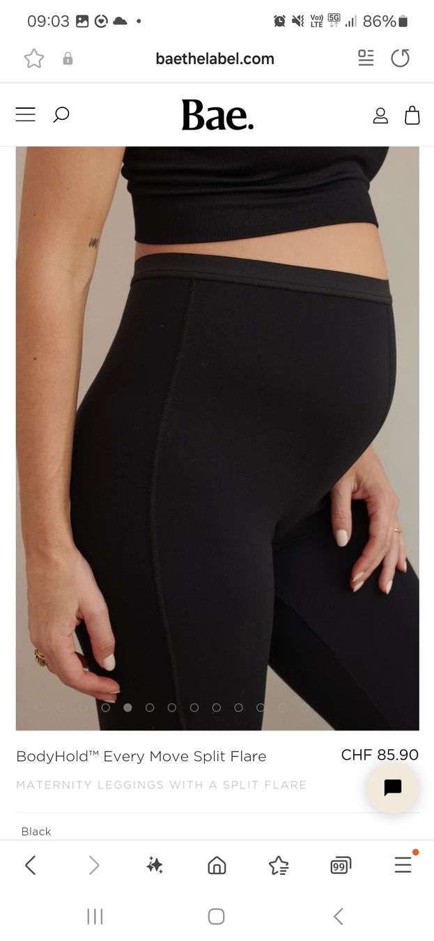 Leggings: Umstandsleggings flared, schwarz – Nuovo (secondo la descrizione) da Widnau venduto da niccli 2