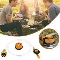 Gaskartusche Gastank Adapter Schlauch für Campingkocher