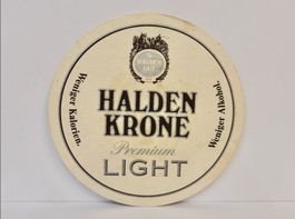 Bierdeckel HALDENGUT KRONE Bier Untersetzer Vintage Rarität