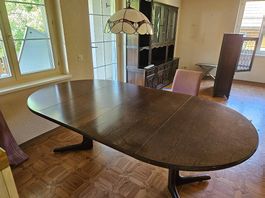 Grosser Esstisch (oval oder rund) Ausziehbar Tisch