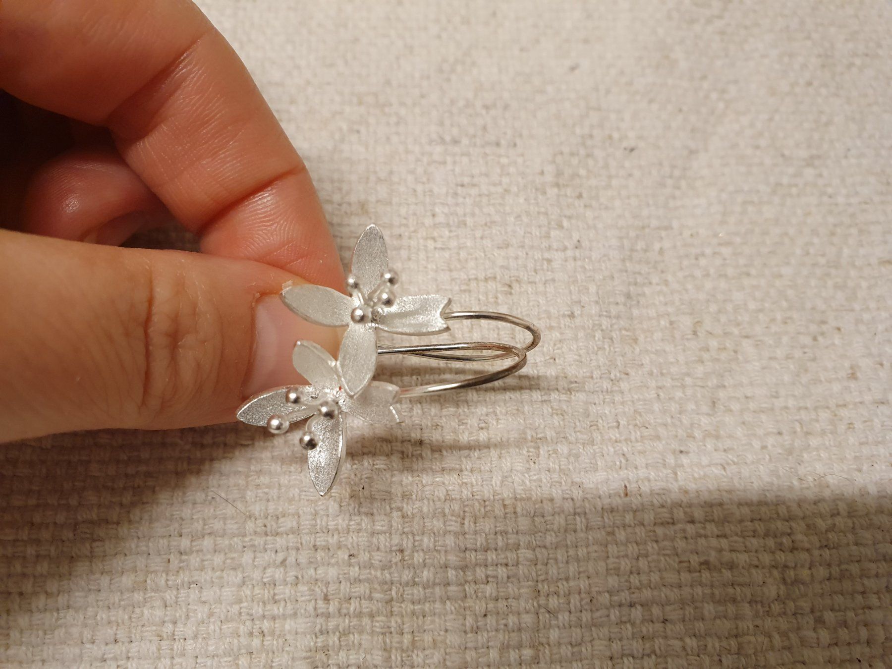 Ohrringe & -stecker: Orecchini fiori Primavera Argento 925 – Neu (gemäss Beschreibung) aus Langnau am Albis von dav_n72f 1