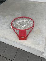 Basketballkorb rot Metall mit Netz gebraucht