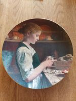 Sammelteller Albert Anker - kartoffelschälendes Mädchen