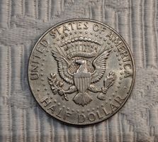 US-amerikanische Half-Dollar-Münze von 1964 mit John F. Kenn